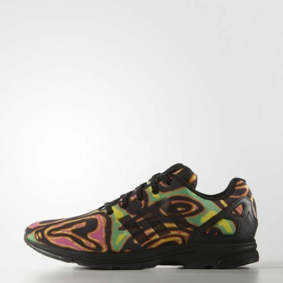 Adidas Jeremy Scott ZX Flux Tech Psychedelic Shoe - Picture 1 of 3